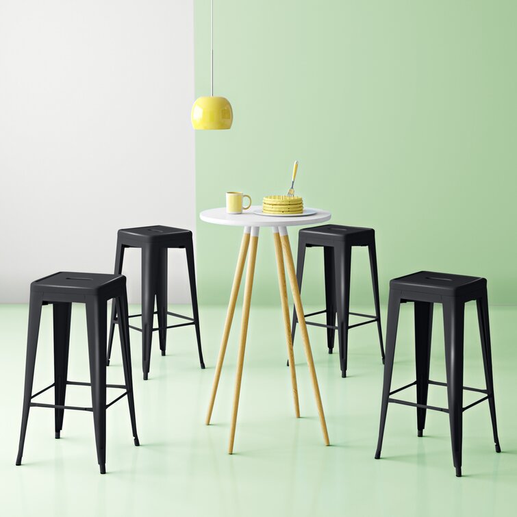 Yellow bar stools set of online 4